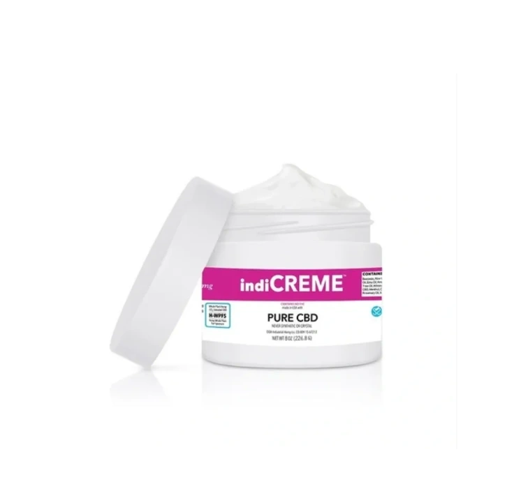 IndiCreme pure CBD cream jar