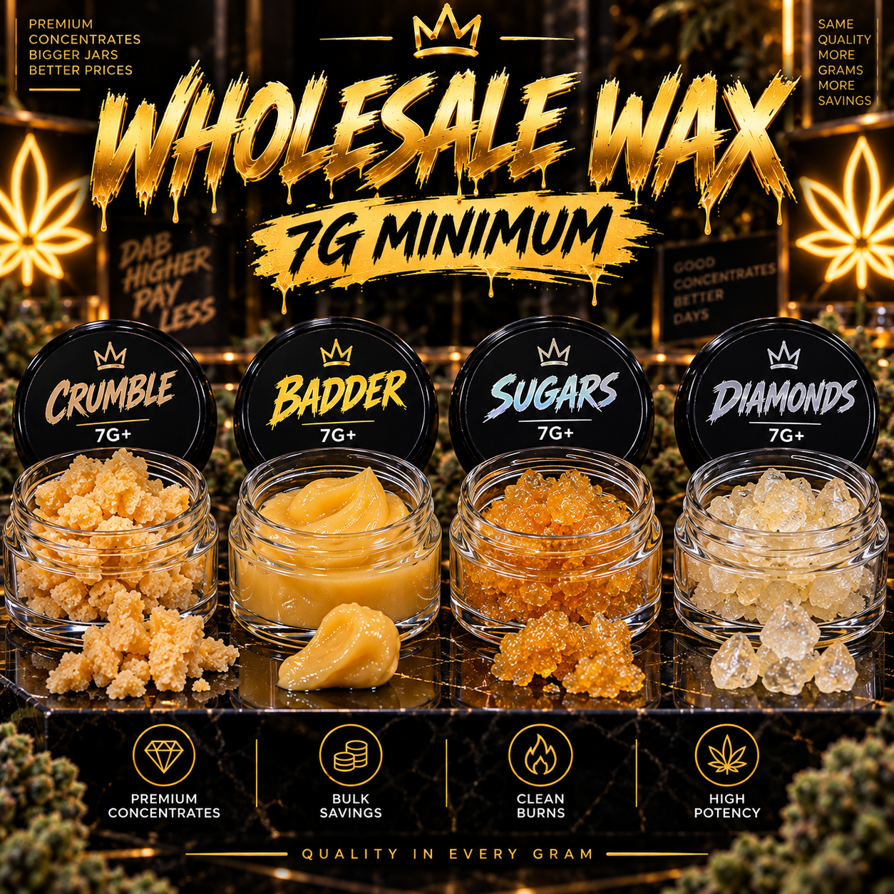 Wholesale Wax (7g min)