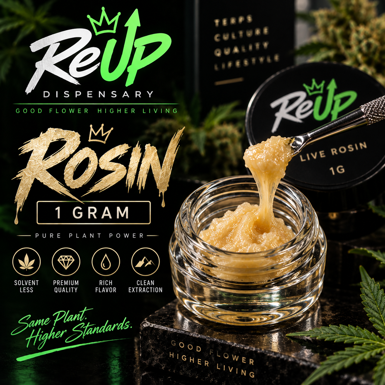Rosin extract cannabis concentrate gram
