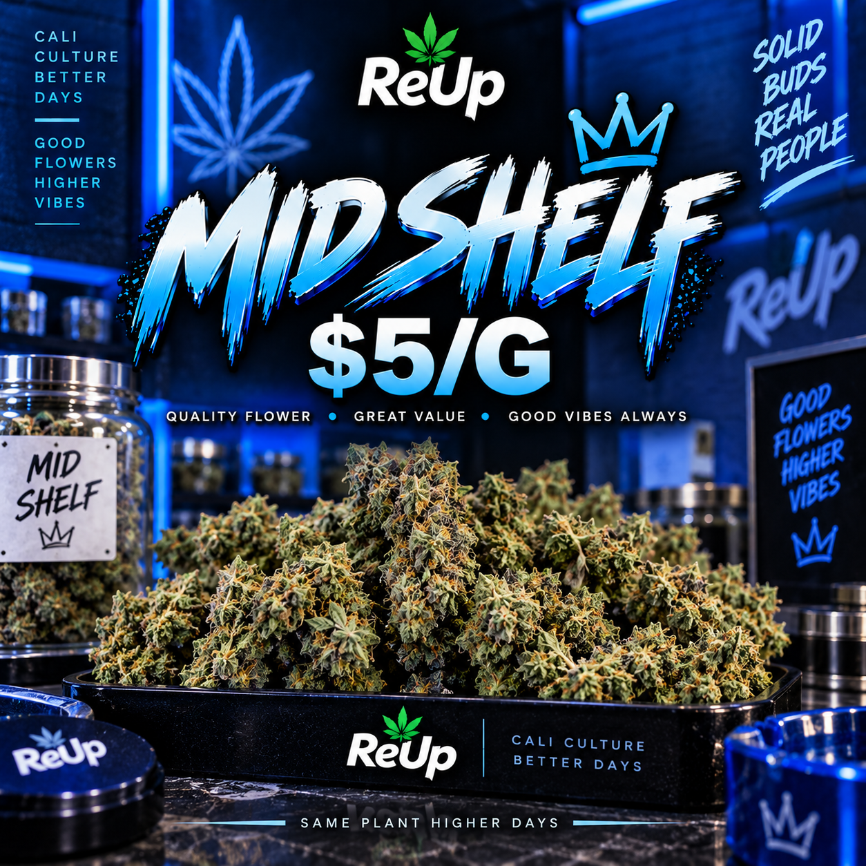 Mid Shelf $5/g